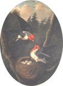 Meucci Michelangelo 1840-1909,Two birds by a nest carrying eggs,John Nicholson GB 2013-02-07