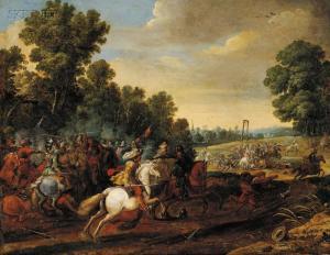 MEULENER Pieter 1602-1654,Equestrian Battle,Skinner US 2009-05-15