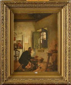 MEUNIER Charles, Karl,Intérieur d'un atelier de peintre à Séville,1884,VanDerKindere 2016-09-13