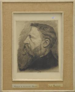 MEUNIER Charles, Karl 1864-1894,Portrait de Constantin Meunier,Rops BE 2019-02-24