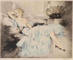 MEUNIER Suzanne 1847-1954,Femme allongée à la plume,Art Richelieu FR 2016-05-23