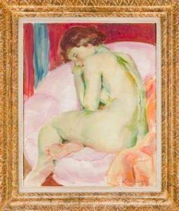 MEUNIER Suzanne 1847-1954,Femme nue de dos assise sur un canapé,20th century,Art Valorem 2021-06-30