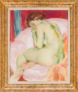MEUNIER Suzanne 1847-1954,Femme nue de dos assise sur un canapé,Art Valorem FR 2020-11-10