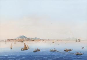 MEURIS Emmanuel 1894-1969,Golfo di Napoli con viandanti,Il Ponte Casa D'aste Srl IT 2023-03-28