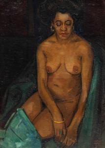 MEURS Harmen Hermanus 1891-1964,A portrait of a nude black beauty,1921,Venduehuis NL 2023-05-25