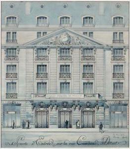 MEWES Charles Frédéric 1858-1914,Porte d'entrée sur la rue Cambon,1912,Beaussant-Lefèvre 2021-01-22