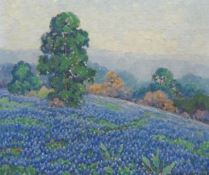 MEWHINNEY Ella K 1891-1962,Texas landscape with bluebonnets,Aspire Auction US 2017-09-09