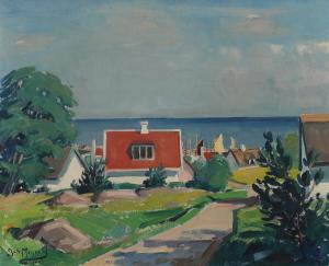 MEYER ANDERSEN Johannes 1918-2005,Scenery from Bornholm,1951,Bruun Rasmussen DK 2023-10-03