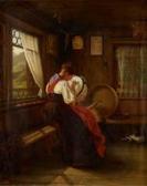 MEYER Carl 1840-1884,Stickende Appenzellerin,Galerie Widmer Auktionen CH 2015-10-30