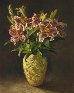 MEYER Carl Walter 1965-2017,Tiger Lilies in a Vase,2001,Strauss Co. ZA 2024-03-19