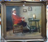 MEYER Claus 1856-1919,Peasant man in a red jacket seated,20th century,Bellmans Fine Art Auctioneers 2017-08-01