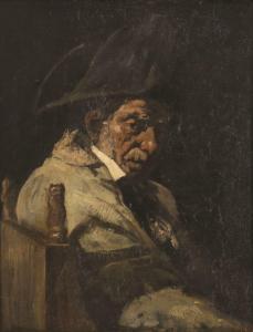 MEYER DE HAAN Jacob Isaac 1852-1895,Figure with hat,Tiroche IL 2022-06-27