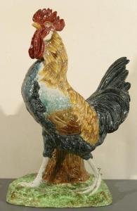 MEYER DE HAAN Jacob Isaac,Grand coq en céramique à décor en barbotine,Campo & Campo 2019-09-07