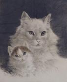 MEYER EBERHARDT Kurt 1895-1977,Cat and kitten,Gorringes GB 2022-01-10