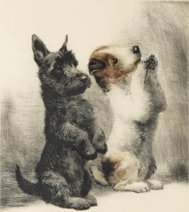 MEYER EBERHARDT Kurt 1895-1977,Two Terriers,Abell A.N. US 2023-01-26