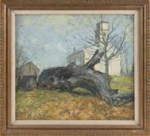 MEYER Ernest Frederick,Downed tree by an old church, possibly the Grassy ,Eldred's 2022-01-27