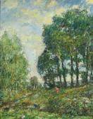 MEYER Ernest Frederick 1863-1952,Old Lyme, Summer Landscape,Trinity Fine Arts, LLC US 2008-11-15