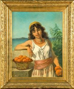 MEYER Ernst Ludolf 1848-1922,La jeune marchande d’’oranges italienne,1880,VanDerKindere 2012-01-17
