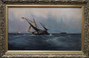 meyer F.W 1880-1895,Marine coastal scene,Gorringes GB 2019-09-09