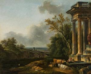 MEYER Felix 1653-1713,Landscape with sheperds,im Kinsky Auktionshaus AT 2018-04-24