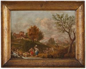 Meyer Friedrich Elias 1723-1785,Idyllische Landschaft mit Staffage,18th century,Dobritz 2023-06-17