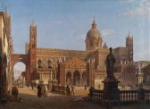 MEYER Guillaume,View of the cathedral of Palermo,1845,im Kinsky Auktionshaus AT 2015-11-26