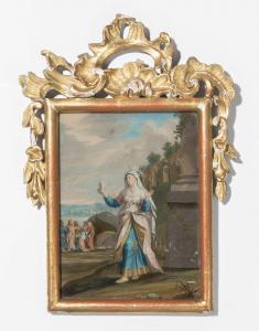MEYER Johann Crescenz,Hl. Maria Magdalena mit Salbbüchse vor Landschaft ,1770,Schuler 2022-09-21