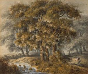 MEYER Johann Heinrich 1755-1829,A landscape with traveller and dog.,Galerie Koller CH 2016-03-22