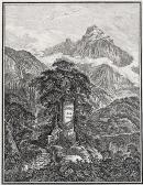 MEYER Johann Heinrich 1755-1829,Sankt Gotthard-Massiv mit dem Monument für Rud,1829,Winterberg Arno 2017-05-13