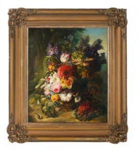 MEYER Louise 1789-1861,Still Life with Flowers,New Orleans Auction US 2021-03-27