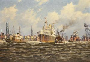 MEYER NIETING KARL 1900-1980,Hamburger Hafen,Wendl DE 2023-10-25