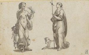 MEYER Rudolph Theodor 1605-1638,Temperantia and Innocentia,Christie's GB 2016-12-07