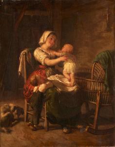 MEYER VON BREMEN Johann Georg 1813-1886,A Mother's Love,Skinner US 2023-11-02