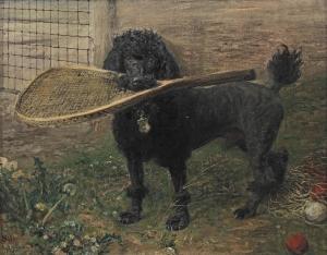 MEYERHEIM Paul Friedrich 1842-1915,'Sidi' - A Poodle with a Tennis Racket,1898,Bonhams GB 2023-11-08