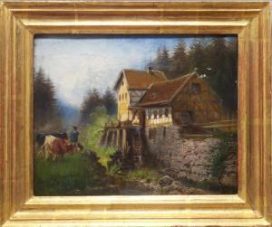 MEYERHEIM Paul Wilhelm 1848-1900,Mühle im Gebirge,1873,Scheublein Art & Auktionen DE 2021-07-02