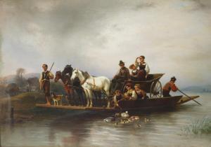 MEYERHEIM Wilhelm Alexander 1815-1882,The Arrival of the Ferry,Shapiro Auctions US 2023-06-15