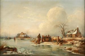 MEYERHEIM Wilhelm Alexander 1815-1882,The Frozen Pond,Skinner US 2023-12-19