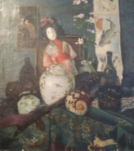 MEYERHOF Agnes 1858,Intérieur à la poupée chinoise,1908,Piasa FR 2009-11-13