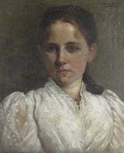 MEYERHOF Agnes 1858,Portrait of a Girl,1891,Brightwells GB 2018-11-14