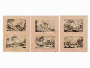 MEYERINGH Albert 1645-1714,6 Etchings,c.1700,Auctionata DE 2017-01-16