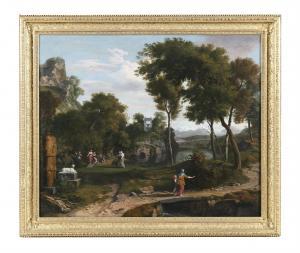 MEYERINGH Albert 1645-1714,River landscapes,Adams IE 2021-04-14