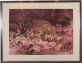 MEYERS Dale 1922,Trees in a desert landscape,1977,Butterscotch Auction Gallery US 2016-03-13