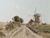 MEYERS Isidoor 1836-1916,A peasant woman passing a windmill on a sunny day,Christie's GB 2004-06-22