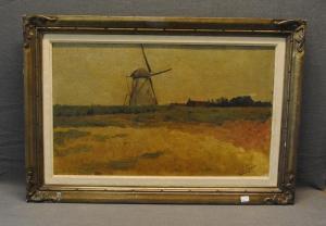 MEYERS Jan 1955,paysage avec moulin,Rops BE 2009-12-13