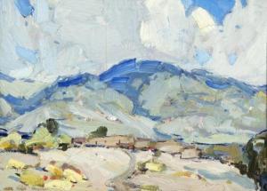 MEYERS Ralph W 1885-1948,Untitled (Arroyo Seco Adobes),Santa Fe Art Auction US 2020-11-14