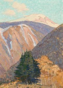 MEYERS Ralph W 1885-1948,Untitled (Wheeler Peak),1925,Santa Fe Art Auction US 2023-11-11