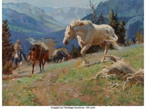 MEYERS Robert William 1919-1970,Above the Silver Tip Meadow,Heritage US 2019-09-07