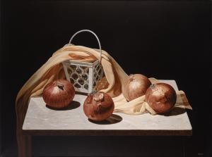 MEZIAT Renato 1952,Onions on Marble,2003,William Doyle US 2023-03-08