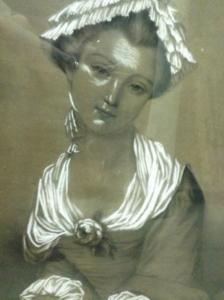 MEZIERES Pauline 1800-1800,Jeune fille à la rose,1849,Rossini FR 2015-04-28