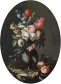 MEZZADRI Antonio 1688,Zwei Blumensträuße in gläsernen Vasen,Palais Dorotheum AT 2009-12-15